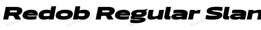Redob Regular Slant字体转换